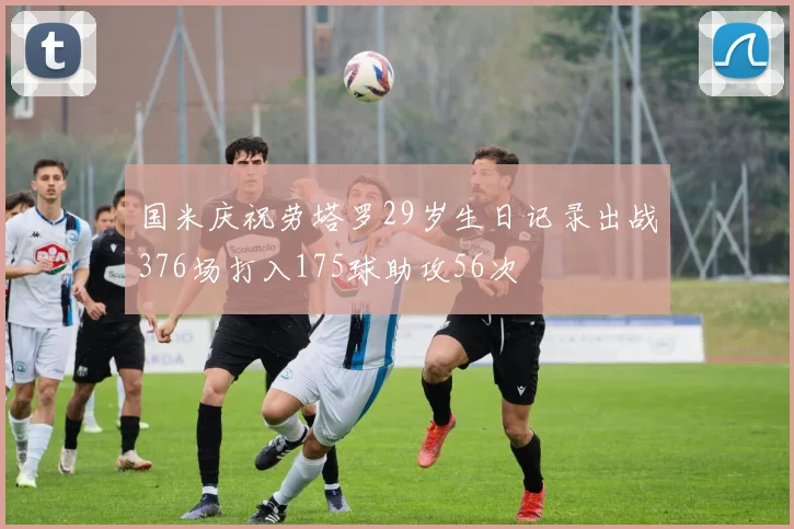 国米庆祝劳塔罗29岁生日记录出战376场打入175球助攻56次